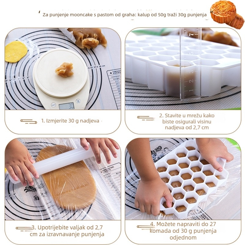 Podijeljivač tijesta – plastični, Ningen, DIY kalup, moderna jednostavnost