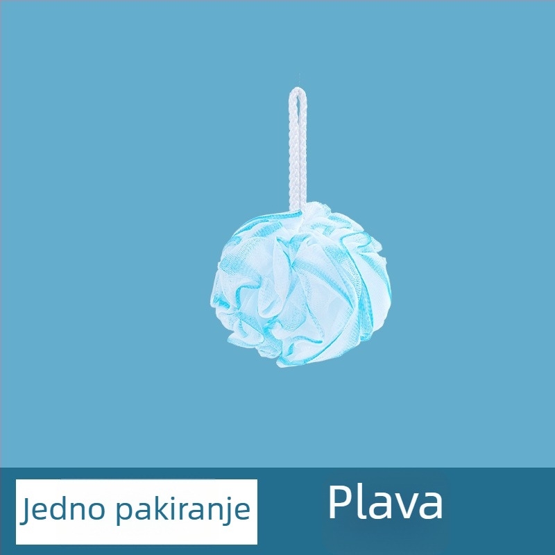 Camellia kupalna kugla s pjenušavom mrežom, kugla za kupanje s cvjetnim motivom, PE materijal