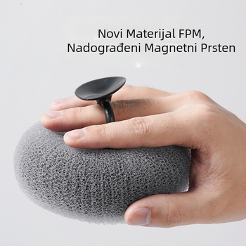 Happy Home najlonski kupaonski scrubber s usisnom čašicom — eksfolirajuća četka za leđa za odrasle, model YSJ-0006