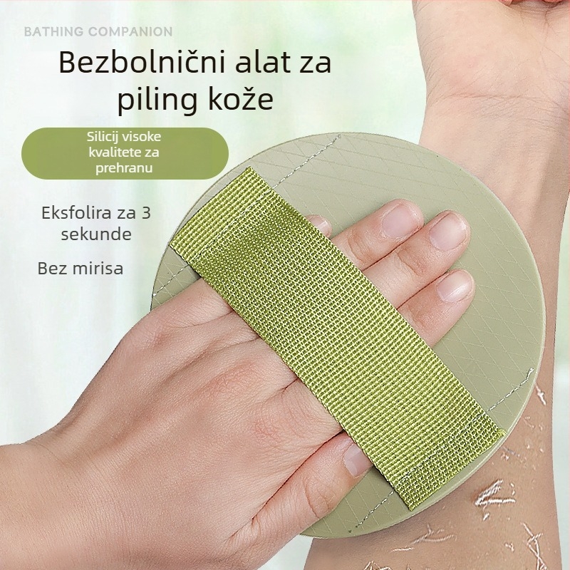 Silikonski čišćenje leđa s dizajnom prsta – okrugla podloga, univerzalna primjena, kutija 100 kom