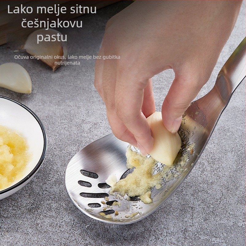 Višenamjenska žlica za hranu s odvajačem žumanjka i bjelanjka te otvaračem boca, nehrđajući čelik 304