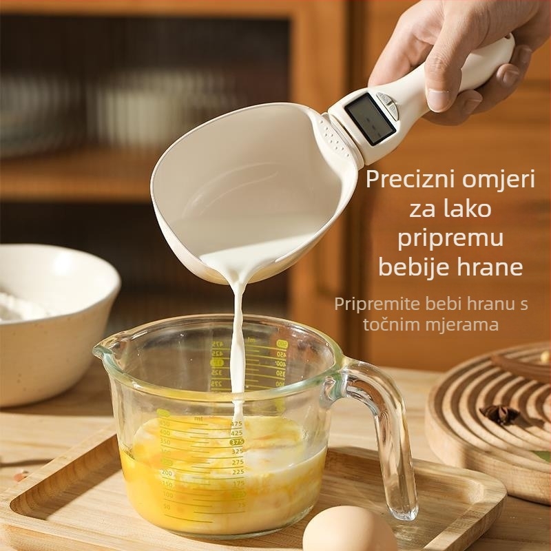 Elektronička mjerna žlica za kuhinju – precizno mjerenje, graduirana žlica za brašno, mogućnost logotipa, moderan minimalistički stil