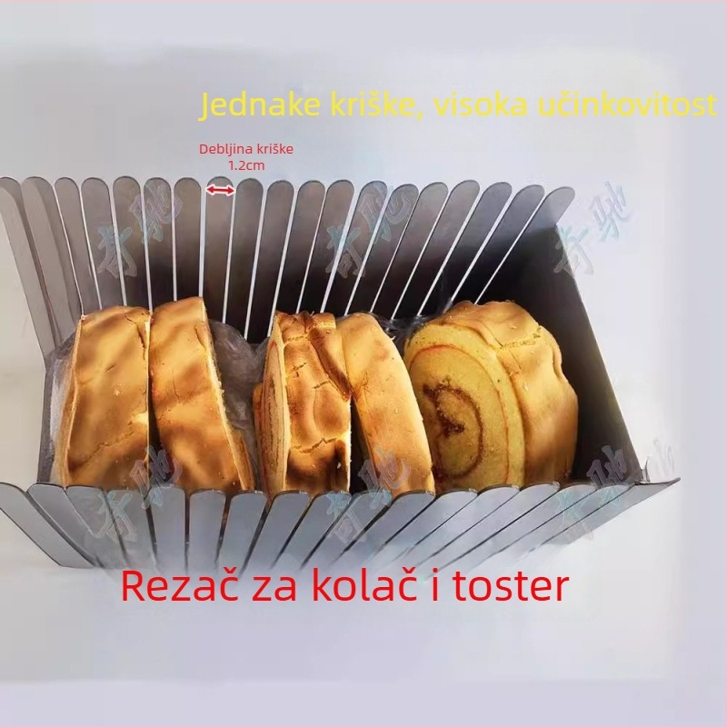 Nehrđajući čelični rezač za ploške kruha – profesionalna pekara, Chi Chi, bez logotipa