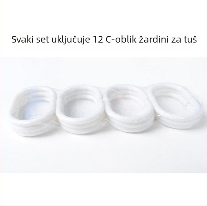 Tuš zavjesa EVA sa malim mrežastim uzorkom, magnetsko vješanje, vodootporna, debela, ekološki prihvatljiv materijal