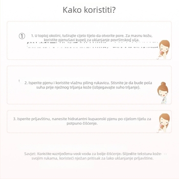 Rukavice za kupanje za exfolijaciju - viskozna vlakna, porijeklo Zhejiang, pakiranje 400 komada