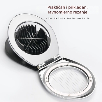 AKL višenamjenski rezač jaja od nehrđajućeg čelika, model QT003, moderni minimalistički stil.