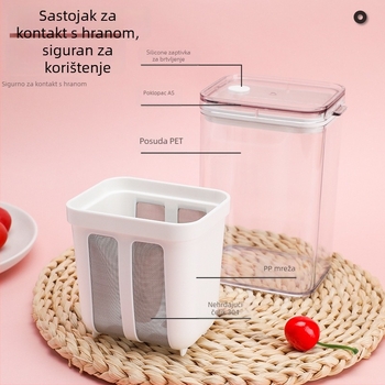 Filter za jogurt za kućnu upotrebu – grčki jogurt, velika kapaciteta, nehrđajući čelik 304 + PP, separator sirutke