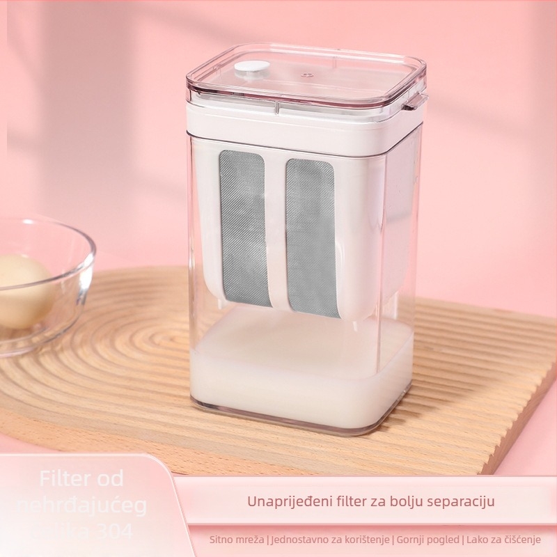Filter za jogurt za kućnu upotrebu – grčki jogurt, velika kapaciteta, nehrđajući čelik 304 + PP, separator sirutke