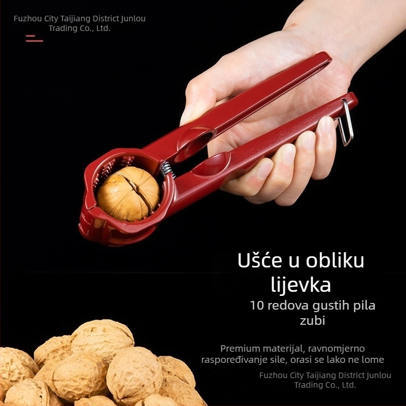 Aluminijski alat za odvrtanje ljuski oraščića i sjemenki – kuhinjski gadget s modernim minimalističkim stilom, mogućnost otiska logotipa