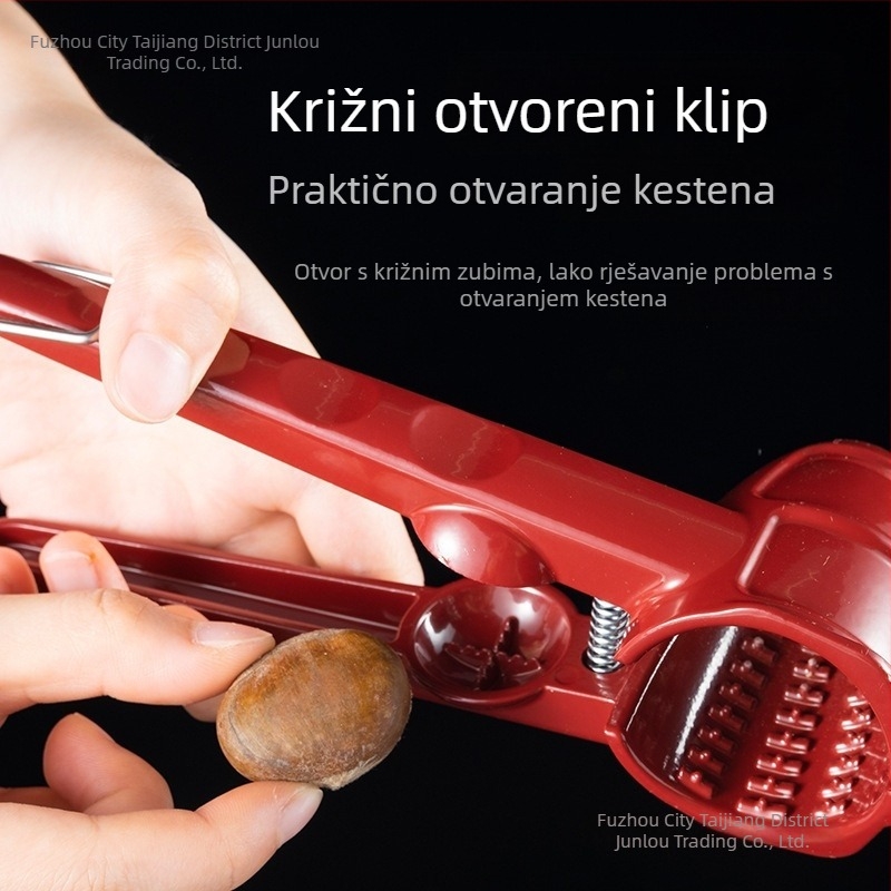 Aluminijski alat za odvrtanje ljuski oraščića i sjemenki – kuhinjski gadget s modernim minimalističkim stilom, mogućnost otiska logotipa