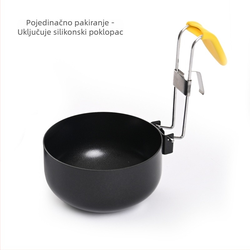 Sklopivi set za jaja – neprijanjajuća površina, zaštita od opeklina, okrugli kalupi za jaja i parivač jaja