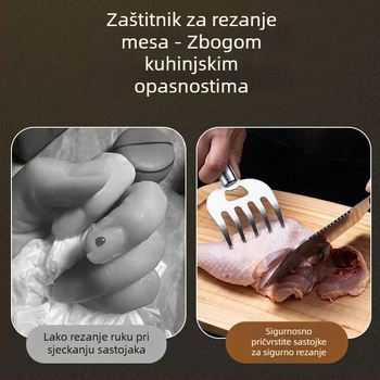 Bear Claw Meat Shredder – Kuhinjski alat od nehrđajućeg čelika za rastrgavanje mesa, za piletinu i govedinu, za roštilj