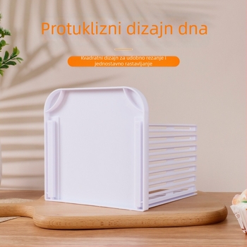Rezač kruha sa slojevitim rezom, PP materijal, moderan minimalistički kuhinjski alat