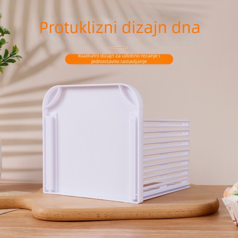 Rezač kruha sa slojevitim rezom, PP materijal, moderan minimalistički kuhinjski alat
