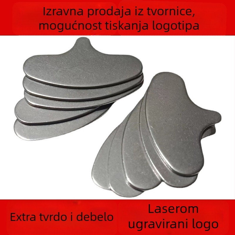 Otvarač voća od čelika, nepravilnog oblika, dvostrani, s otisnutim logom, prilagodljiva privatna etiketa