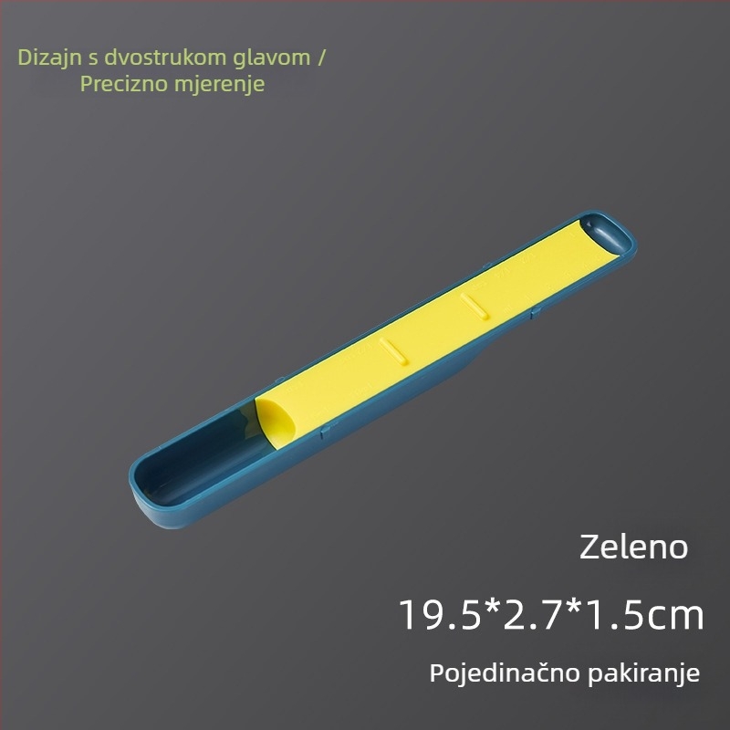 Žlica za mjerenje s dvije glave – višenamjenski kuhinjski alat s prilagodljivom skalom, ABS
