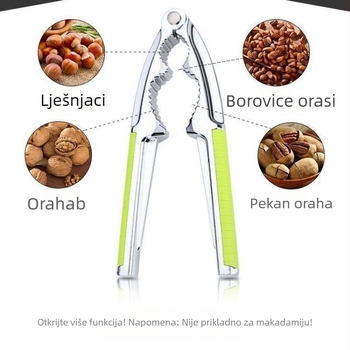 Kuhinjski klips za otvaranje oraha – cinkova legura, prilagodljiv logotip, višefunkcionalni alat za suho voće