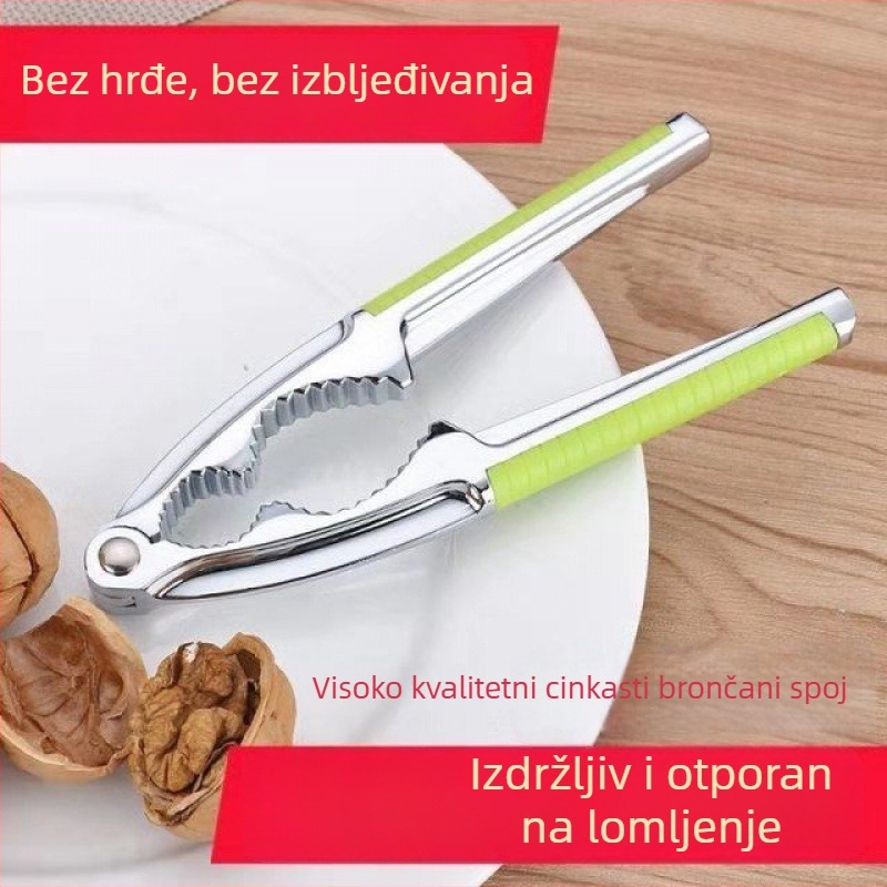 Kuhinjski klips za otvaranje oraha – cinkova legura, prilagodljiv logotip, višefunkcionalni alat za suho voće