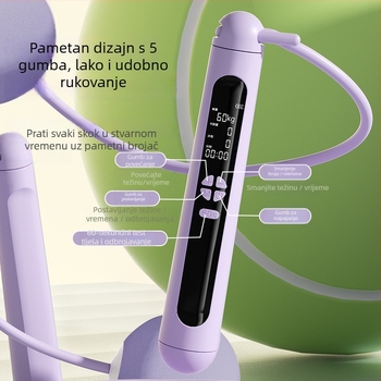 Penghao bežični pametni preskač s LED zaslonom, ABS materijal, trkački tip, za vježbanje na otvorenom