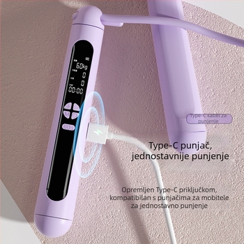 Penghao bežični pametni preskač s LED zaslonom, ABS materijal, trkački tip, za vježbanje na otvorenom