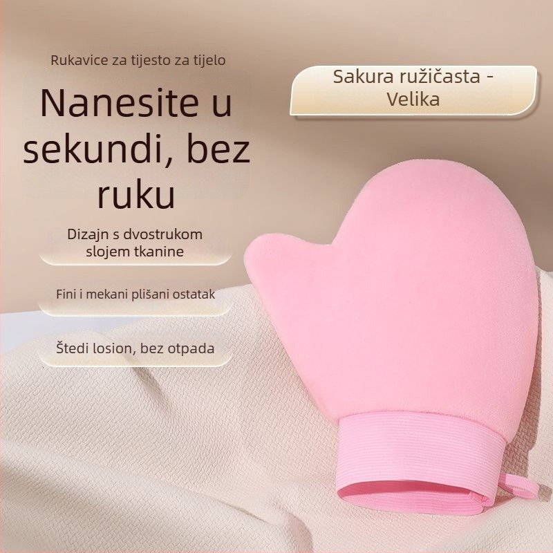 Rukavice za nanošenje losiona za tijelo, pliš materijal, univerzalna primjena, kutija od 300 komada