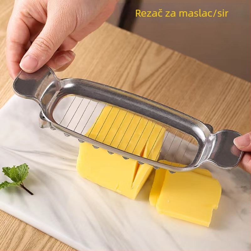 Rezač sira s drotom od aluminijske legure, kuhinjski alat za maslac i sir