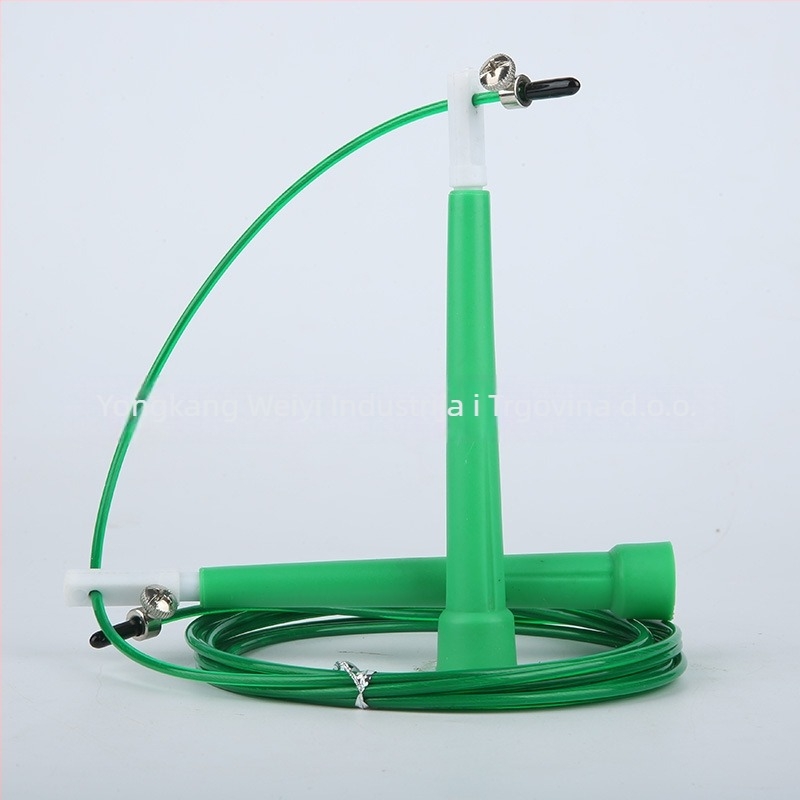 Skakačko užet s plastičnim ručkama i čeličnim užetom – PVC materijal, Adoric branda, pogodno za trčanje i fitness