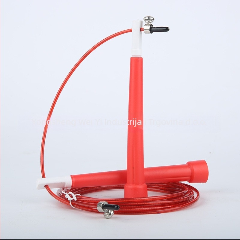 Skakačko užet s plastičnim ručkama i čeličnim užetom – PVC materijal, Adoric branda, pogodno za trčanje i fitness