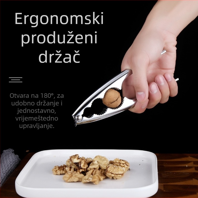 Višenamjenski alat od cinkovog legura za otvaranje oraščića i školjki rakova, uz izdvajanje jezgre, prilagodba, tiskani logo, licencirana privatna etiketa, moderni minimalistički stil