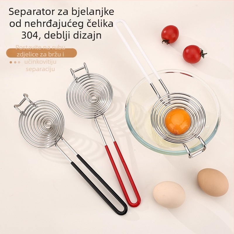 Rich 304 nehrđajući čelik – odvajivač bjelanjaka i žumanjaka, kuhinjski alat za pečenje, ručni