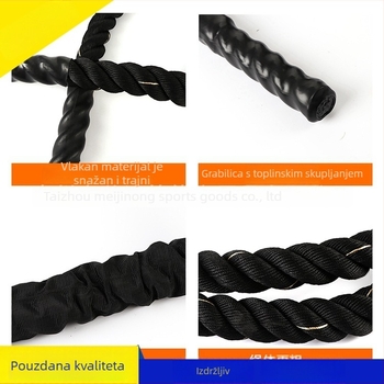 Poliesterno uže za preskakanje — teško izdržljivo za MMA treninge i razvoj snage ruku