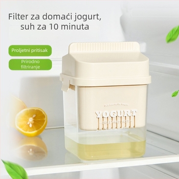 Kućni filtar za jogurt s odvajačem sirutke i odvodom vlage — plast