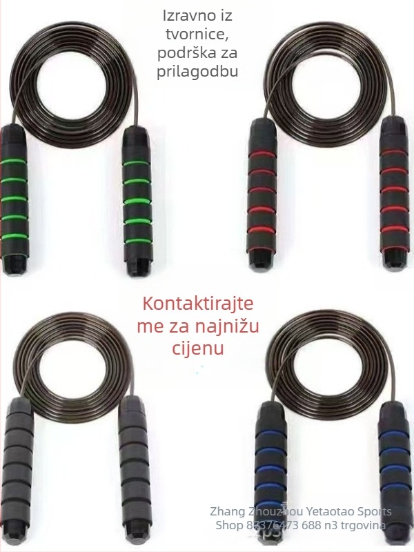 Težinsko skakačko uže za muškarce i žene – podesivo čelično uže za fitness trening
