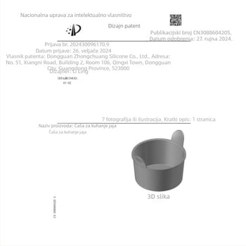 Silikonska čašica za jaja i kalup za pečenje, višestruki kuhinjski alat, prilagodba logotipa, izlazak 2024