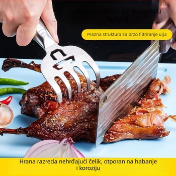 Enjoy Razdjelnik za meso u obliku šape medvjeda – nehrđajući čelik, kuhinjski alat protiv posjekotina