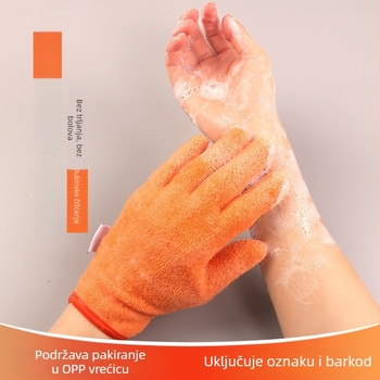 Rukavice za kupanje, dizajn s pet prstiju, vlaknasta svila materijal, porijeklo Shandong, marka Towel Style