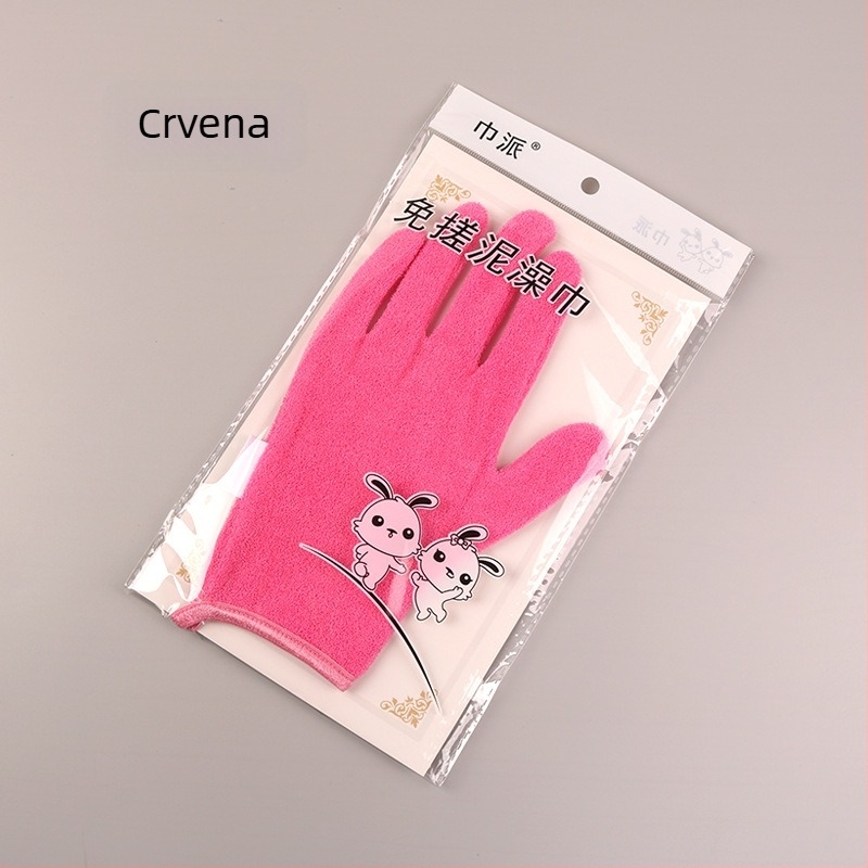 Rukavice za kupanje, dizajn s pet prstiju, vlaknasta svila materijal, porijeklo Shandong, marka Towel Style