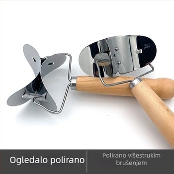 Rezač za knedle od nehrđajućeg čelika – kuhinjski alat, ručni rezač i kalup, moderni minimalistički stil