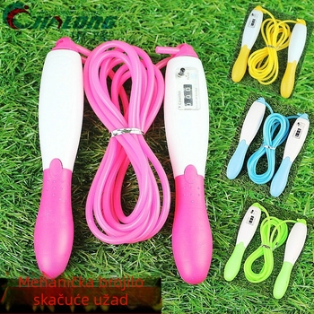 JIALONG PVC užad za preskakanje s mehaničkim brojačem za fitness trening