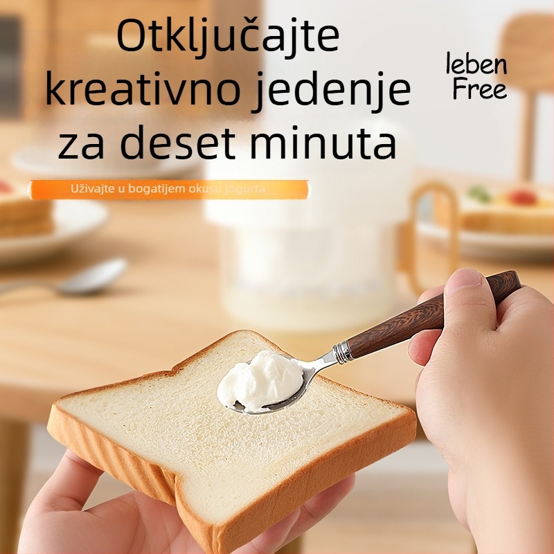 Jogurt cedilo s držačem — Leiwei; Materijal: ABS+PP+nehrđajući čelik+netkani materijal; Kod proizvoda: Lw014054