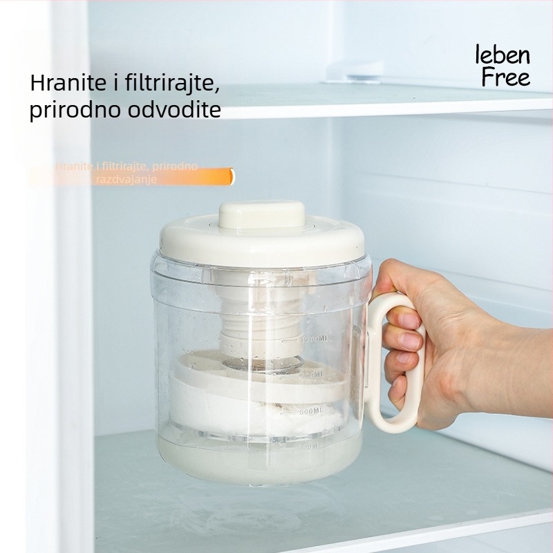 Jogurt cedilo s držačem — Leiwei; Materijal: ABS+PP+nehrđajući čelik+netkani materijal; Kod proizvoda: Lw014054