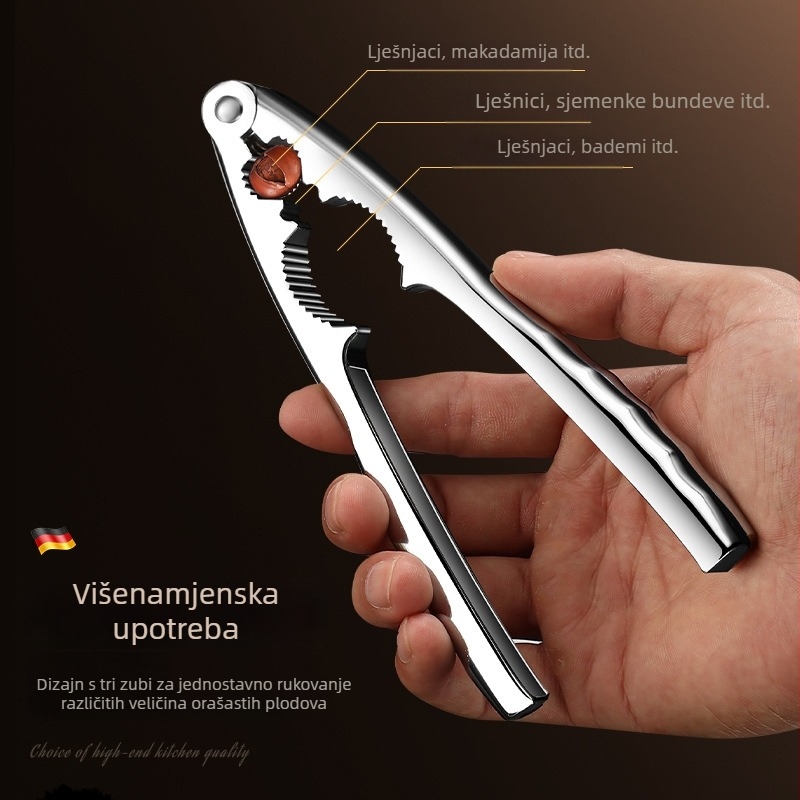 Klip za orahe – kućna uporaba (cinkova legura; ljeto 2021; prilagodljivost; ispis logotipa; privatna marka dopuštena)