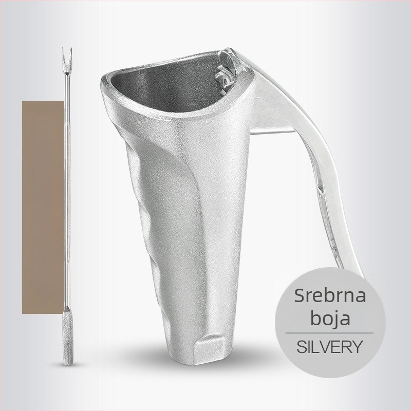 Europski stil alat za ljuštenje oraha s kleštima od aluminijske legure u obliku lijevka, prilagodba obrade, otisnuti logotip, podrijetlo Yongkang