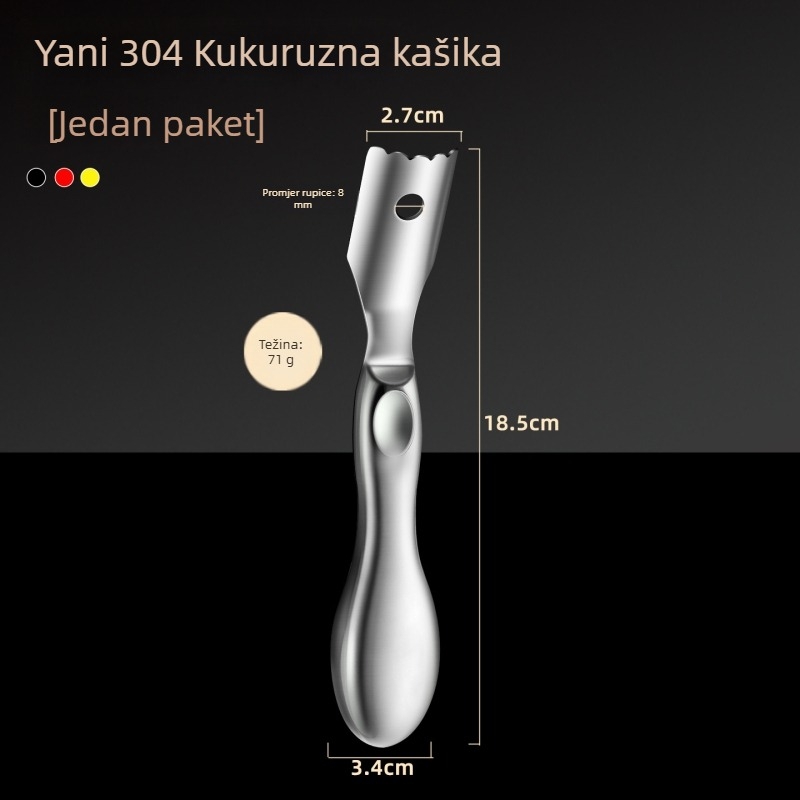 Planer za kukuricu od 304 nehrđajućeg čelika – ručni alat za oljuštenje i sječenje kukuruza, mogućnost tiska logotipa, prilagodba