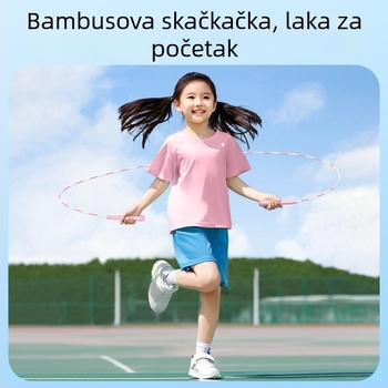 Deli FT168 Prilagodljivo užad za preskakanje za djecu, za početnike, plastično/pamučno uže