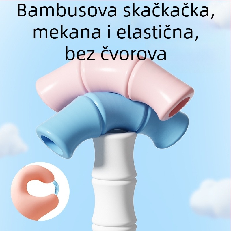 Deli FT168 Prilagodljivo užad za preskakanje za djecu, za početnike, plastično/pamučno uže