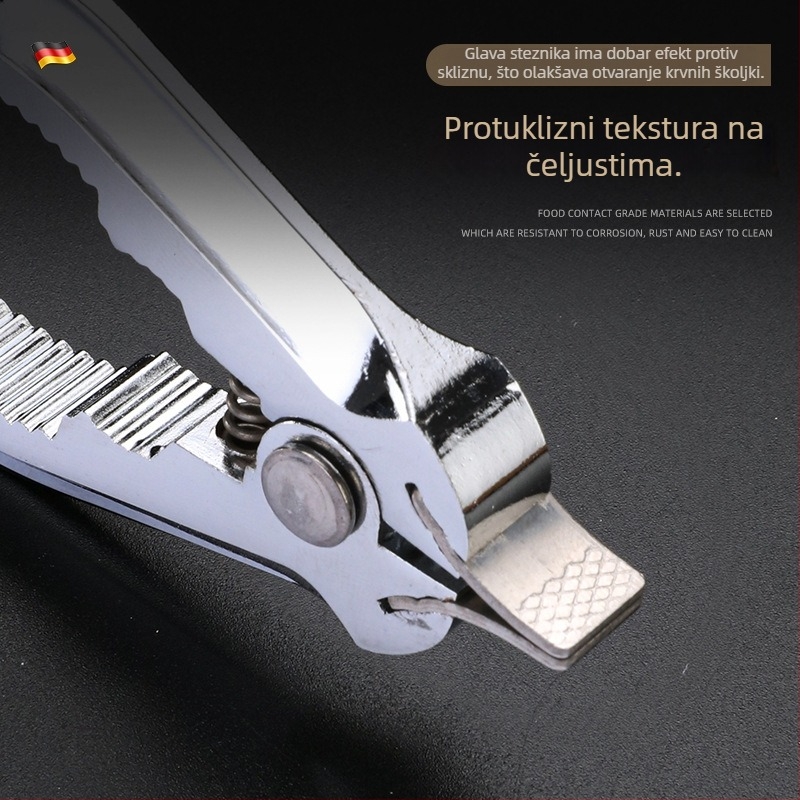 Klešta za mušle — nehrđajući čelik, lagani luksuzni dizajn, tiskani logotip i prilagodba, porijeklo Jieyang