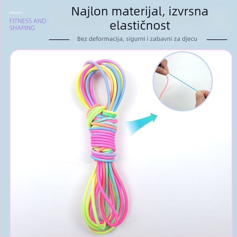 Shenli dječje elastično užet za preskakanje, poliester, pogodno za fitness i sport