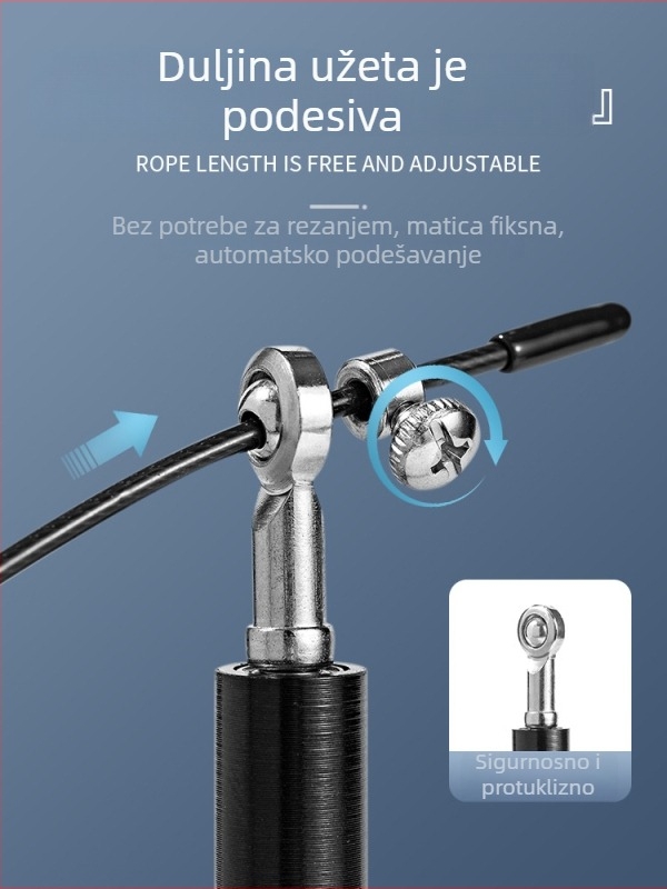 Profesionalno brzo uže za skakanje za utrke, Tian Sheng marka, ABS materijal, prikladno za fitness opremu i ekstremne izazove, nije isključivo za djecu