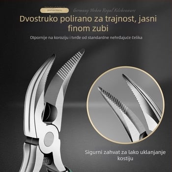 Klešta za uklanjanje kostiju pilećih nogu – nehrđajući čelik, mogućnost personalizacije, tiskanje logotipa, moderan minimalistički dizajn